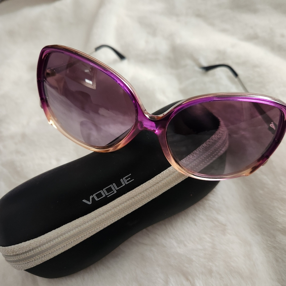 Vogue Oversized Purple and Pink Sunglasses